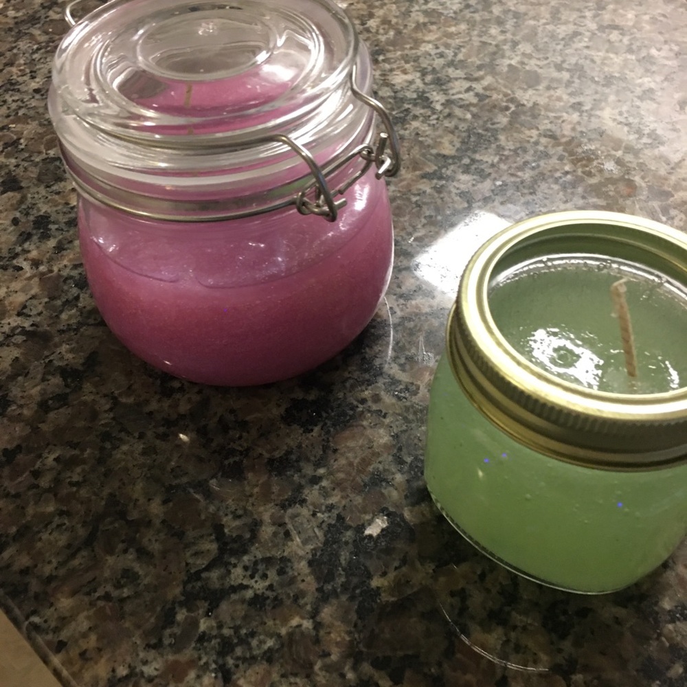 Unicorn candle and glow in the dark candle